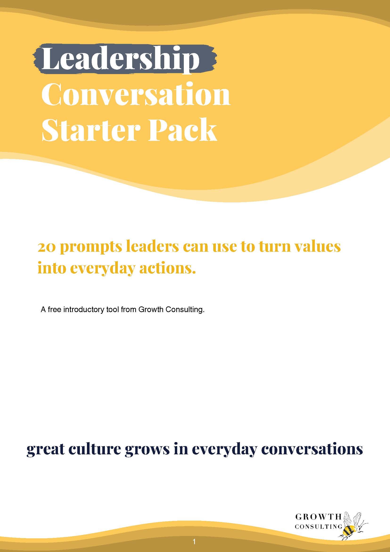 Leadership Conversation Starter Pack