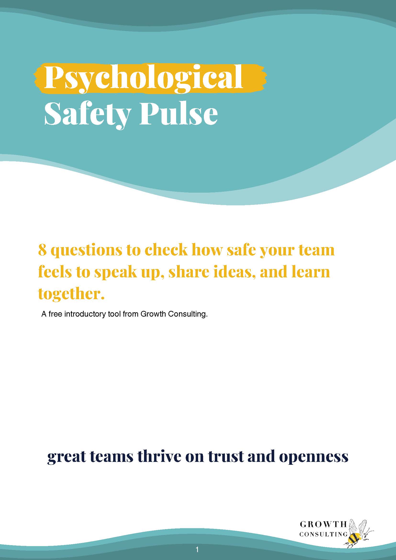 Psychological Safety Pulse - Free Resource Download